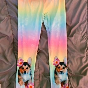 Girls corgi leggings